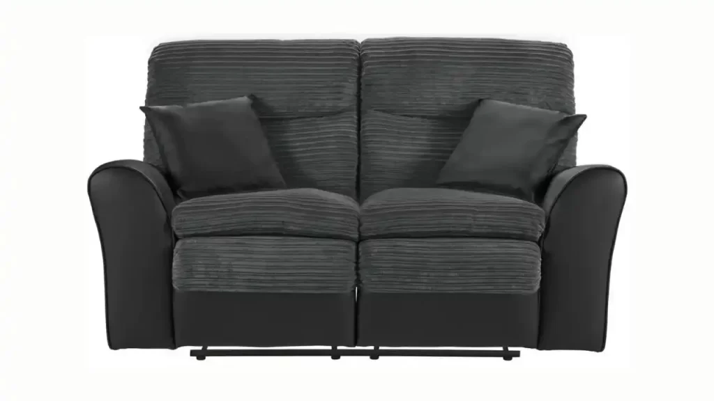 Argos Home Harry 2 Seater Fabric Recliner Sofa Charcoal 