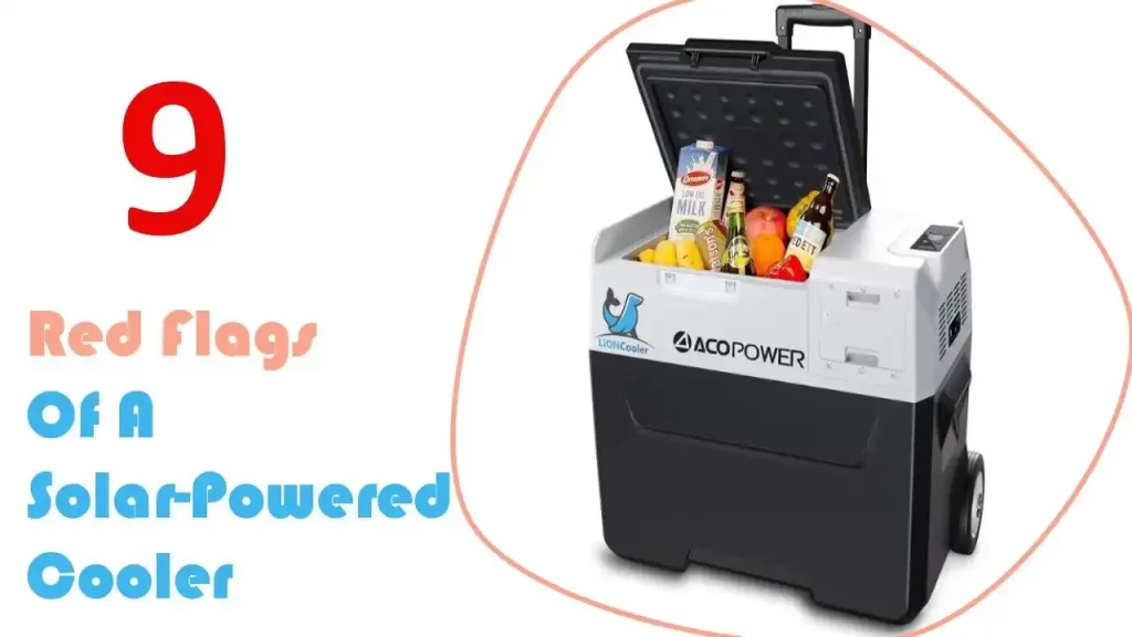 9 red flags of a solar-powered cooler