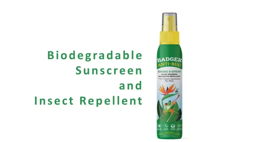 Badger Bug Spray, Organic Deet Free Mosquito Repellent with Citronella & Lemongrass