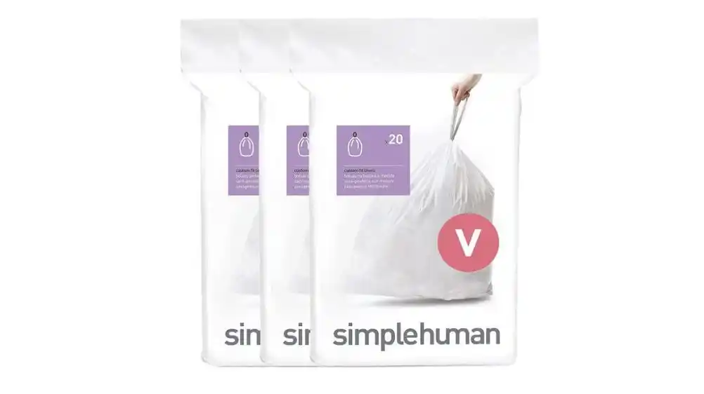 Simplehuman Code V Custom Fit Drawstring eco-friendly Trash Bags
