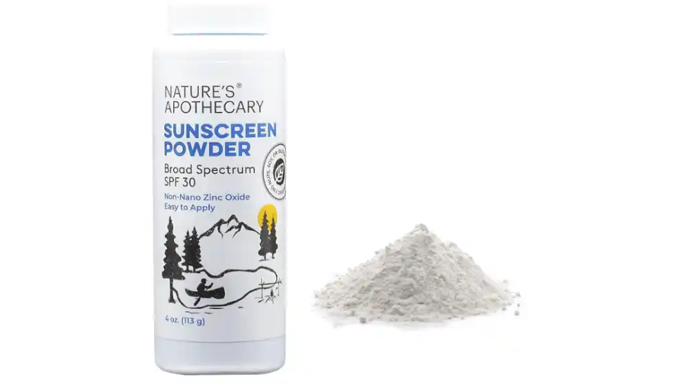 All-Natural Benzene Free, Non-Nano Zinc Oxide Sunscreen Powder SPF 30