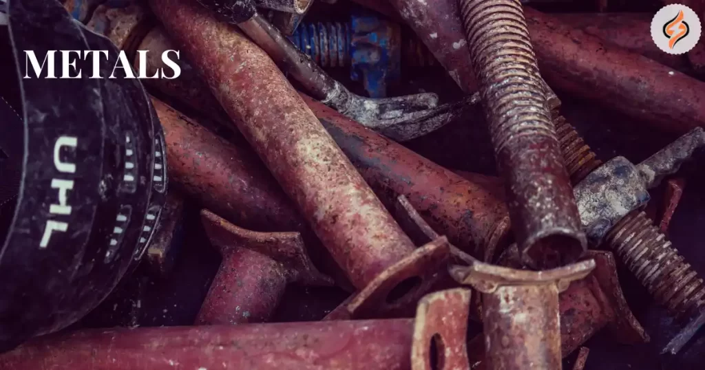 metal: list five products you regularly use that can be recycled