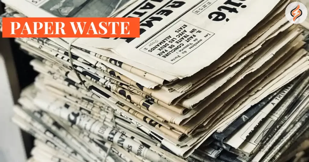 Paper: One of the 5 items that are usually recycled