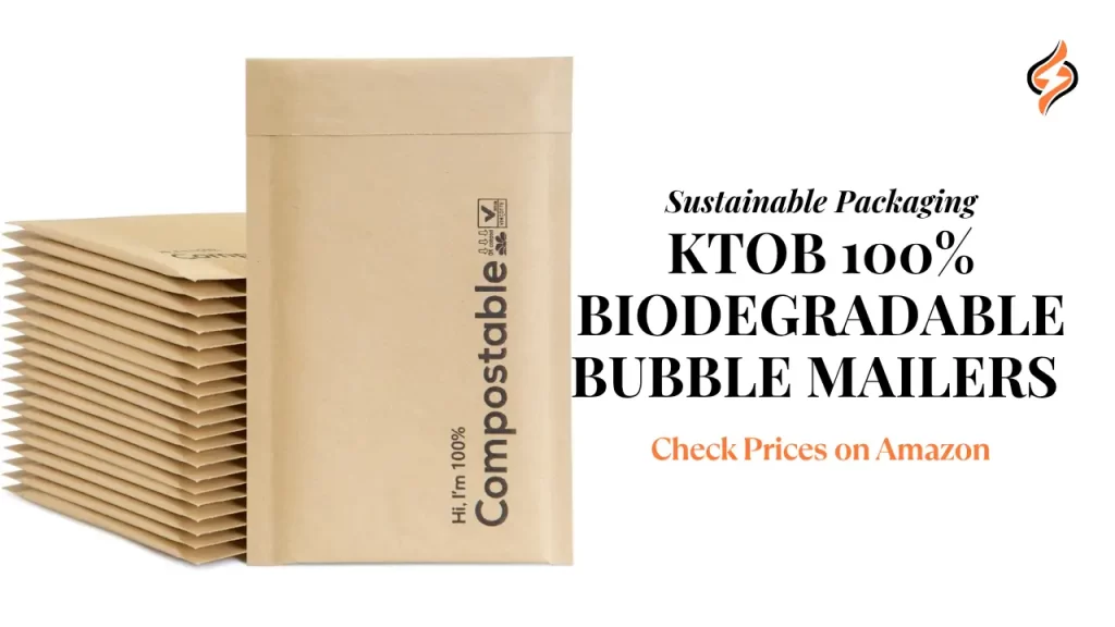 KTOB Biodegradable 4x6 Bubble Mailers 