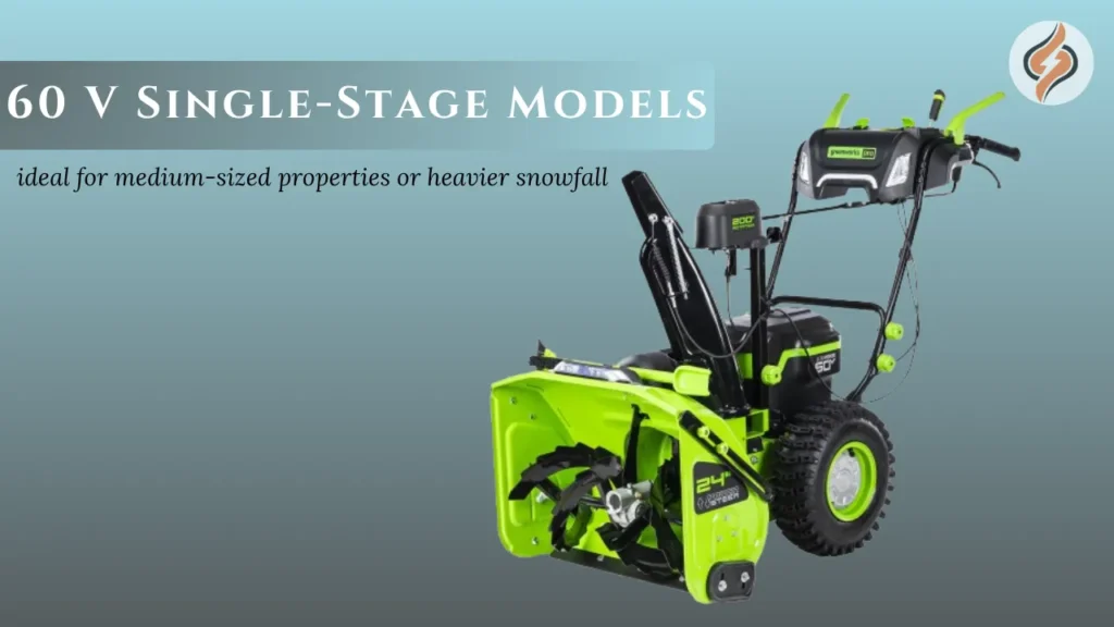 60 V Single-Stage Greenworks Snow Blowers 